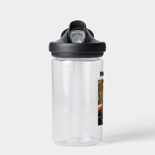 Foto und Name des personalisierten Kindes Trinkflasche (Vorne)