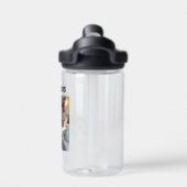 Foto und Name des personalisierten Kindes Trinkflasche (Rückseite)