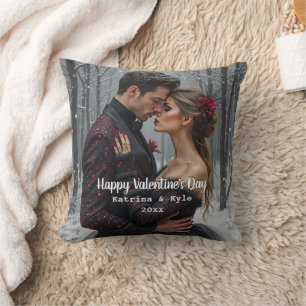 Foto und Name des personalisierten Valentinstag Kissen