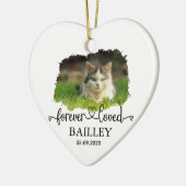 Foto und Name des Pets Keramik Ornament (Links)