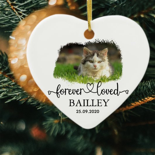 Foto und Name des Pets Keramik Ornament