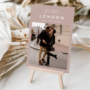 Foto und Name des Reiseziels Tischnummer