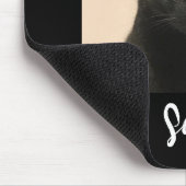 Foto und Name des Tieres, Druckpuppe Mousepad (Ecke)