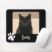 Foto und Name des Tieres, Druckpuppe Mousepad (Mit Mouse)