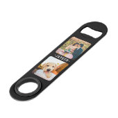 Foto und Name Doppelseitiges Flaschenöffner (Vorderseite Schrägansicht)