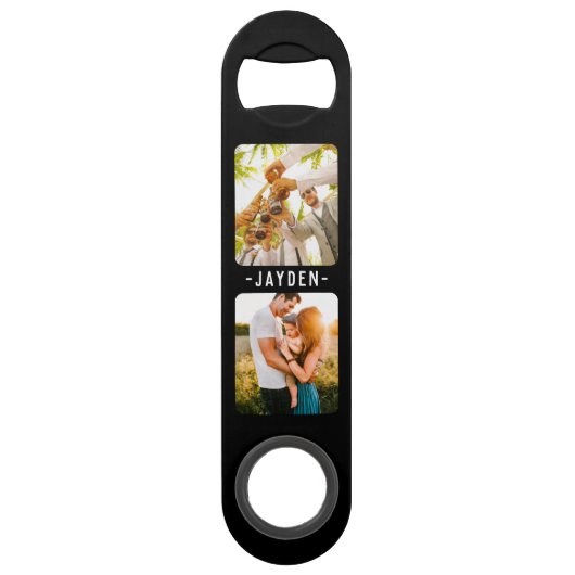 Foto und Name Doppelseitiges Flaschenöffner (Rückseite)