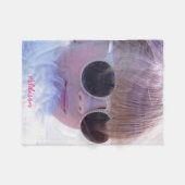 Foto und Name Fleece weich und gemütlich Geschenk (Vorderseite (Horizontal))