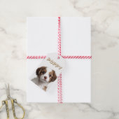 Foto und Name für ein Geschenk Geschenkanhänger (Mit Garn)