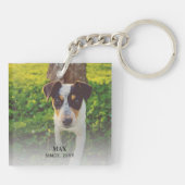 Foto und Name für eine einfache benutzerdefinierte Schlüsselanhänger (Rückseite)