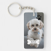 Foto und Name Maßgeschneiderter Personalisierter H Schlüsselanhänger (Vorderseite)