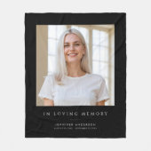 Foto und Name-Memorial lieben Fleecedecke (Vorderseite)