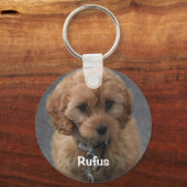 Foto und Name Personalisiert Schlüsselanhänger (Vorderseite)