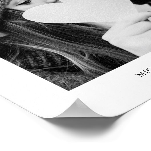 Foto und Name Poster (Ecke)