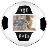 Foto und Namen des glücklichen Vaters Fußball (Gedreht)