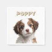 Foto und Namenspapier Napkins Serviette (Vorderseite)