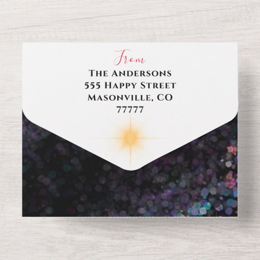 Foto- und Newsletterkarte All In One Einladung (Rückseite)