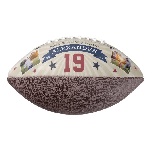 Foto und Nummer des personalisierten Spielers Football (Gedreht 270)