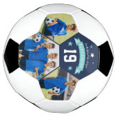 Foto und Nummer des personalisierten Spielers Fußball (Gedreht)