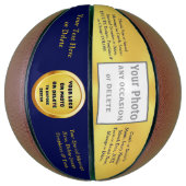 FOTO und/oder LOGO BASKETBALL, FARBEN ändern Basketball (Vertikal)