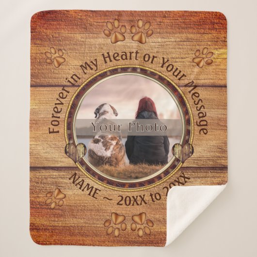 Foto und Personalisiert, Dog-Gedenktafel Sherpadecke (Vorderseite)