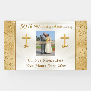 FOTO und personalisierte 50. Jahrestags-Fahne Banner