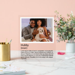 Foto und Personalisierte Beschreibung Text ändern Acrylschild