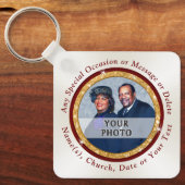 Foto und Personalisierte, Christliche Gastgeschenk Schlüsselanhänger (Vorderseite)