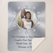 FOTO und Personalisierte Decken für Hochzeiten (Vorderseite)