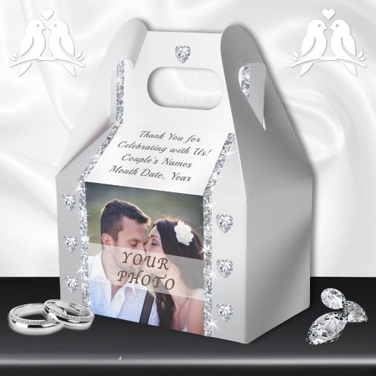 Foto und Personalisierte Gastgeschenk Hochzeit Geschenkschachtel