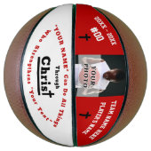 Foto und Personalisierte Verse Basketball (Vertikal)