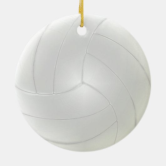 Foto und Personalisierte Volleyball-Ornamente Keramikornament (Hinten)
