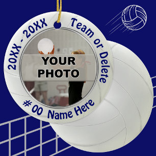 Foto und Personalisierte Volleyball-Ornamente Keramikornament