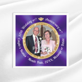 FOTO und Personalisierten Napkins zum 50. Serviette