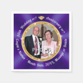 FOTO und Personalisierten Napkins zum 50. Serviette (Vorderseite)