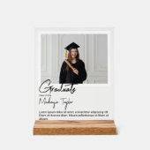 Foto und Personalisierter Text Acrylschild (Vorderseite)