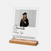 Foto und Personalisierter Text Acrylschild (Winkel)