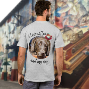 Foto und Personalisierter Text für Hunde ersetzt T-Shirt