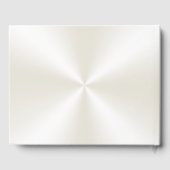 Foto und Personalisiertes Elfenbeingastbuch Gästebuch (Rückseite)