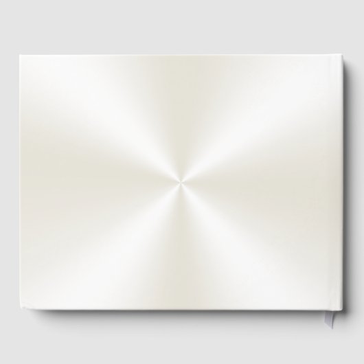 Foto und Personalisiertes Elfenbeingastbuch Gästebuch (Rückseite)