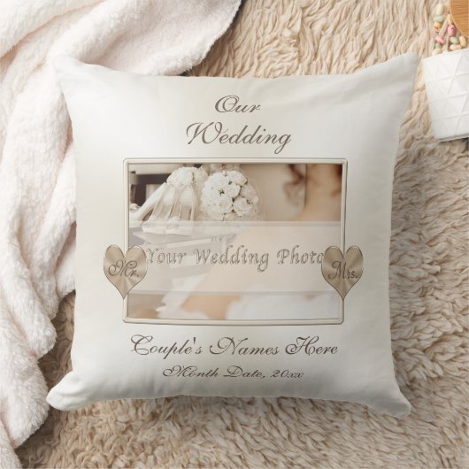 Foto und personalisiertes Hochzeits-Kissen, Herr Kissen (Decke)
