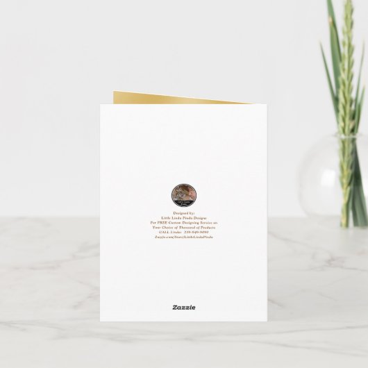 Foto und Personalisiertes Jubiläum Dankeschön Kart Dankeskarte (Rückseite)