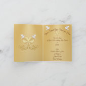 Foto und Personalisiertes Jubiläum Dankeschön Kart Dankeskarte (Innenseite)