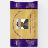 Foto und Personalisiertes Kirchenjubiläumsbanner Banner (Vertikal)