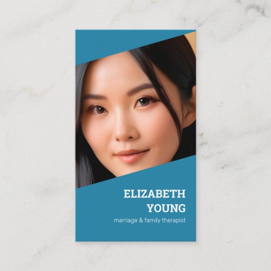 Foto- und QR-Betreuungspersonal für Ehe Telefonnummerkarte (Vorderseite)