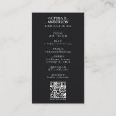 Foto- und QR-Code-Grad-Name des benutzerdefinierte Telefonnummerkarte (Rückseite)