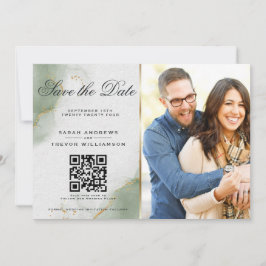 Foto und QR-Code Save the Date Einladung