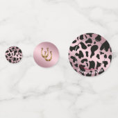 Foto- und Rose-Schwarzkuhplatten mit Hufeisen Konfetti (Vorderseiten)