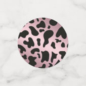 Foto- und Rose-Schwarzkuhplatten mit Hufeisen Konfetti (Klein Vorderseite)