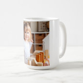 Foto und Schriftname Ihres Kindes Kaffeetasse (VorderseiteRechts)