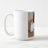 Foto und Schriftname Ihres Kindes Kaffeetasse (Links)